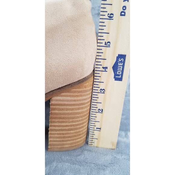 Oasis Society California Beige Boots 13" high w/ a 3.5" chunk heel size 9 - Picture 5 of 12